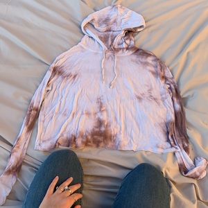 suuuuuper soft ribbed tie dye hoodie